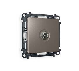 Комплект механизма TV розетки проходной 5-1000 MHz 4dB Ambrella Volt Alfa MA643030
