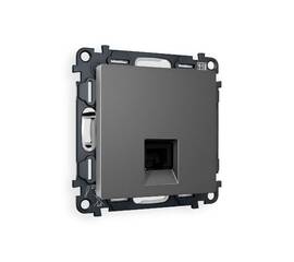 Комплект механизма компьютерной розетки RJ-45(8P8C) CAT6 со шторкой Ambrella Volt Alfa MA662010