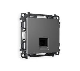 Комплект механизма телефонной розетки RJ-11(4P4C) со шторкой Ambrella Volt Alfa MA662030