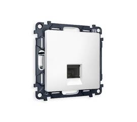 Комплект механизма телефонной розетки RJ-11(4P4C) со шторкой Ambrella Volt Alfa MA132030