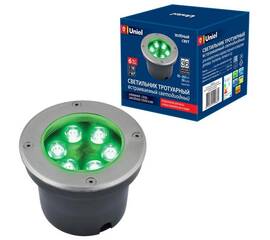 Ландшафтный светодиодный светильник Uniel ULU-B11A-6W/Green IP67 Grey UL-00006822