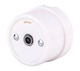 ТВ розетка Werkel Retro белая WL18-02-05 4690389100659