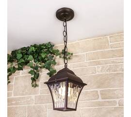 Уличный подвесной cветильник Elektrostandard Apus H черное золото GL 1009H a043115