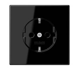 Розетка Schuko 16A 250V Jung LS 990 черная LS1520SW