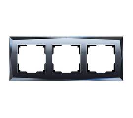 Рамка Werkel Diamant на 3 поста черный W0031208 4690389172762