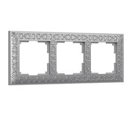 Рамка Werkel Antik на 3 поста матовый хром WL07-Frame-03 4690389145681