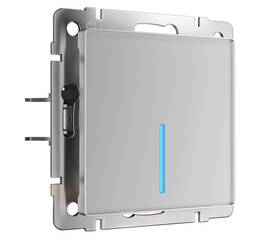 Сенсорный выключатель одноклавишный с функцией Wi-Fi Werkel серебряный W4510606 4690389149825