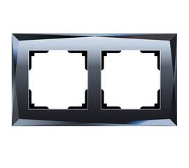 Рамка на 2 поста Werkel Diamant черный W0021208 4690389158810