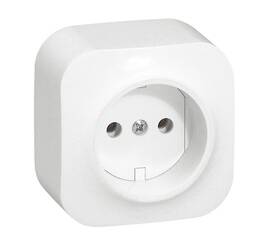 Розетка 2К Legrand Quteo 16A 250V белая 782210