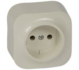 Розетка 2К Legrand Quteo 16A 250V слоновая кость 782240