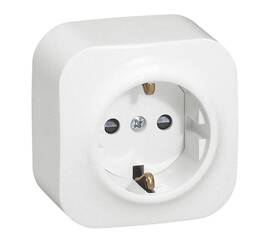 Розетка 2К+З Legrand Quteo 16A 250V белая 782211