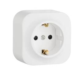 Розетка 2К+З Legrand Quteo 16A 250V со шторками белая 782220