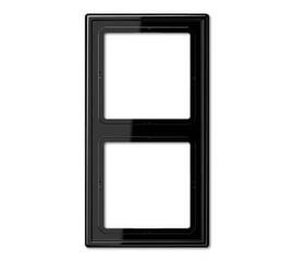 Рамка 2-постовая Jung LS 990 черная LS982SW