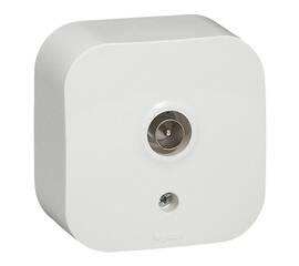 Розетка TV Звезда Legrand Quteo белая 782215