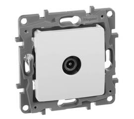 Розетка TV оконечная Legrand Etika белая 672265