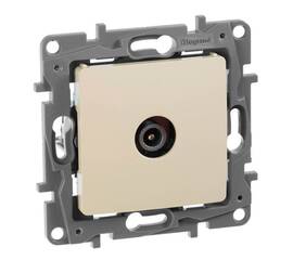Розетка TV оконечная Legrand Etika слоновая кость 672365