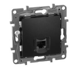 Розетка компьютерная RJ45 Legrand Etika 5e кат UTP антрацит 672641