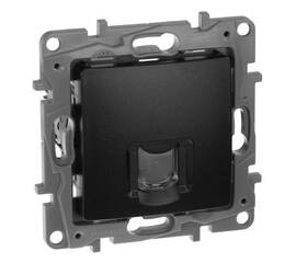Розетка RJ45 Cat.6 одиночная UTP, антрацит