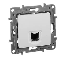 Розетка RJ45 Cat.6 одиночная UTP, белый