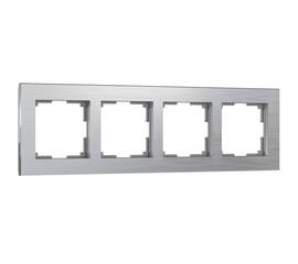 Рамка на 4 поста Werkel Aluminium алюминий W0041706 4690389158070