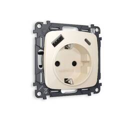 Комплект механизма розетки 2USB A+C 20W (быстрая зарядка) с/з Ambrella Volt Omega MO310010