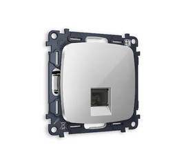 Комплект механизма компьютерной розетки RJ-45(8P8C) CAT6 со шторкой Ambrella Volt Omega MO412010