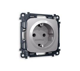 Комплект механизма розетки с/з cо шторками Ambrella Volt Omega MO507010