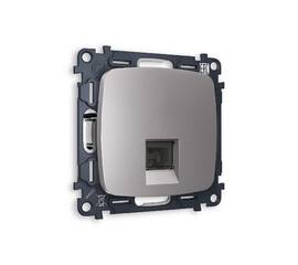 Комплект механизма компьютерной розетки RJ-45(8P8C) CAT6 со шторкой Ambrella Volt Omega MO512010