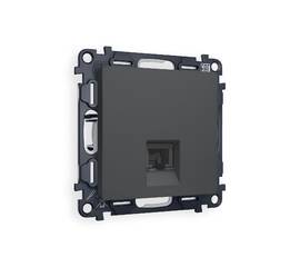Комплект механизма компьютерной розетки RJ-45(8P8C) CAT6 со шторкой Ambrella Volt Alfa MA912010