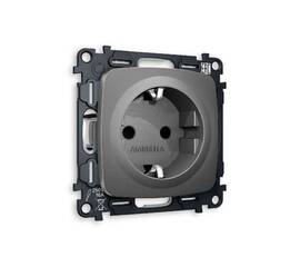 Комплект механизма розетки с/з cо шторками Ambrella Volt Omega MO657010