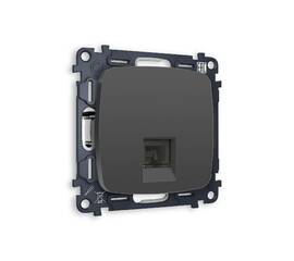 Комплект механизма компьютерной розетки RJ-45(8P8C) CAT6 со шторкой Ambrella Volt Omega MO912010