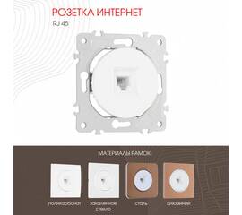 Розетка RJ45 Arte Milano 202.45-1.white