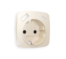Лицевая панель для розетки с/з со шторками 2USB A+C Ambrella Volt Omega OP3100