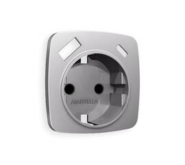 Лицевая панель для розетки с/з со шторками 2USB A+C Ambrella Volt Omega OP5100