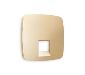 Лицевая панель для компьютерной/телефонной розетки RJ-45/RJ-11 Ambrella Volt Omega OP6120