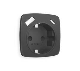 Лицевая панель для розетки с/з со шторками 2USB A+C Ambrella Volt Omega OP9100