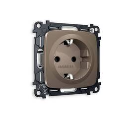 Комплект механизма розетки с/з на винтовых зажимах Ambrella Volt Omega MO636010