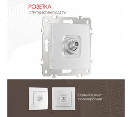 Розетка SAT TV Arte Milano 206.42-1.silver