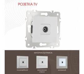 Розетка TV Arte Milano 203.43-1.silver