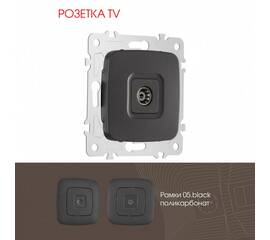 Розетка TV Arte Milano 205.43-1.black