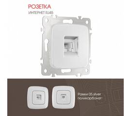Розетка RJ45 Arte Milano 205.45-1.silver