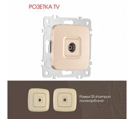 Розетка TV Arte Milano 205.43-1.shampan