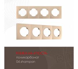 Рамка четырехместная Arte Milano 502.04-4.shampan