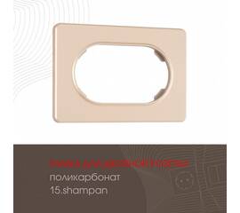 Рамка для двойной розетки Arte Milano 502.15-double.shampan
