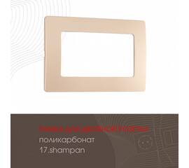 Рамка для двойной розетки Arte Milano 517.17-double.shampan
