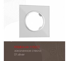 Рамка одноместная Arte Milano 502.01-1.silver