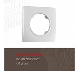 Рамка одноместная Arte Milano 502.04-1.silver