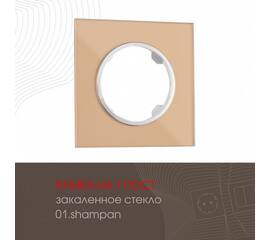 Рамка одноместная Arte Milano 502.01-1.shampan