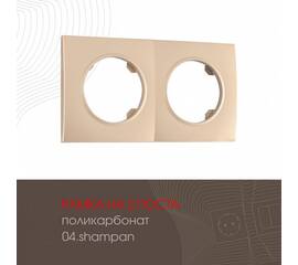 Рамка двухместная Arte Milano 502.04-2.shampan