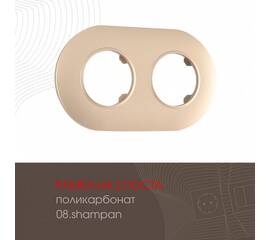 Рамка двухместная Arte Milano 502.08-2.shampan